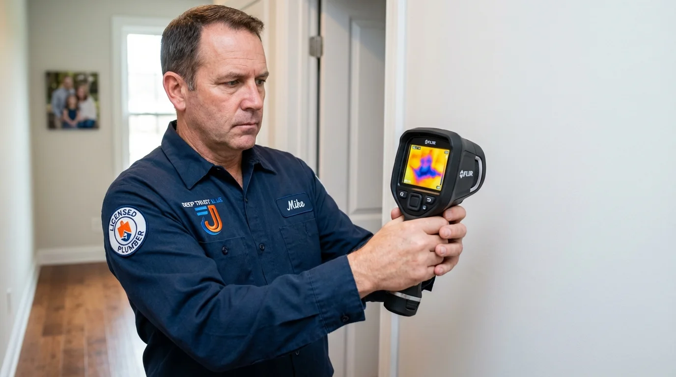 Thermal imaging leak detection by Johns Plumbing LLC in Appomattox